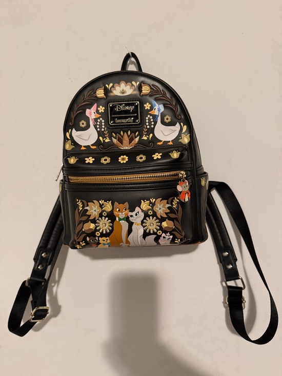 Loungefly Handbags - Very cute The Aristocats Black Mini Backpack from loungefly collection!